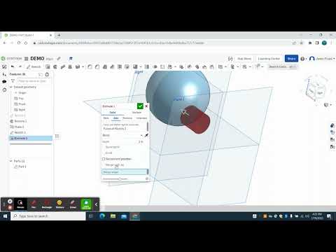 Sketching on a Curved Surface Onshape in Less Than a Minute