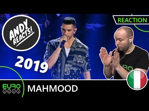 ITALY EUROVISION 2019 REACTION: Mahmood - 'Soldi' (Sanremo 2019 winner) | ANDY REACTS!