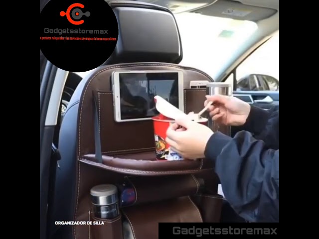 Vídeo relacionado con XCVFSRW Organizador Asiento Coche, para Nissan Almera Tino portátil multifunción Plegable de Alta Capacidad Respaldo Protector antipatadas
