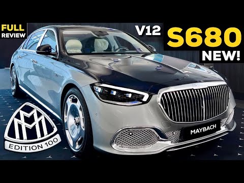 2023 Mercedes MAYBACH V12 S Class NEW 100 Year Edition S680 FULL Review Sound Interior Exterior