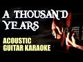 A Thousand Years - Christina Perri -  Acoustic Guitar Karaoke