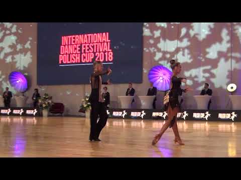 Andreas Lepiste Sofia Dzevulskaya Rumba Polish Cup 2018 WDSF Junior II LA Finał