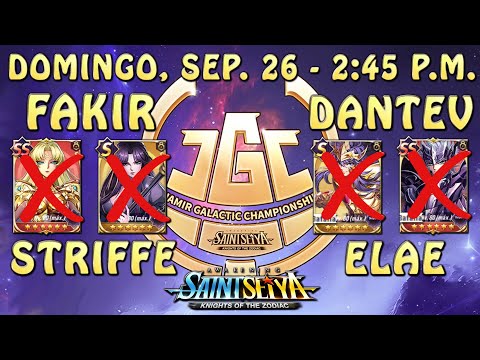JGC SHOW MATCH - SEMI-FINAL & FINAL! DANTEV! FAKIR! STRIFFE! ELAE! Saint Seiya Awakening