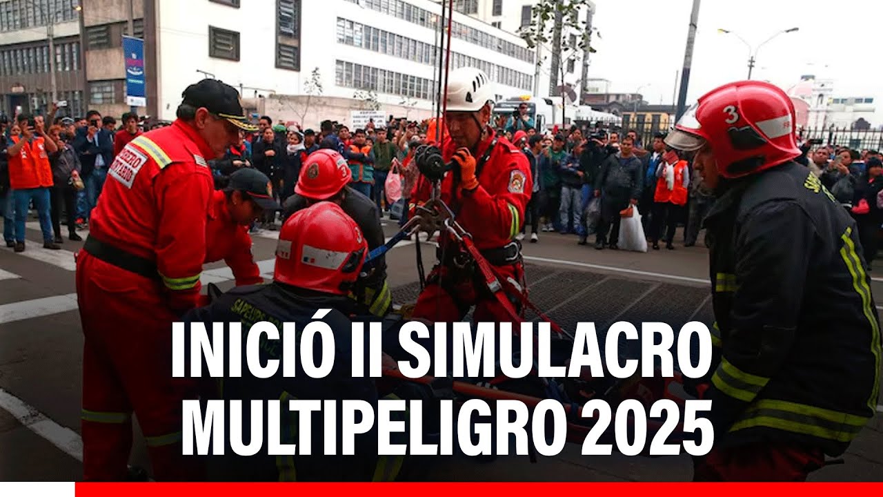🔴🔵 Simulacro Multipeligro 2025 se realiza en conmemoración del sismo de Pisco de 2007