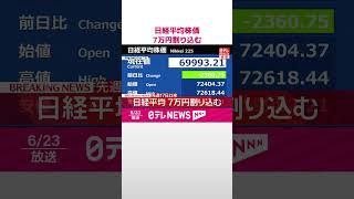 Download lagu 【速報】日経平均  7万円割り込む  先週17日以来  #shorts mp3
