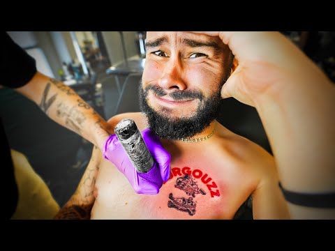 JE ME SUIS TATOUÉ LE LOGO BURGOUZZ CONTRE UN ENORME CHEQUE ...