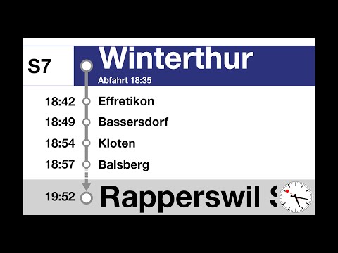 ZVV Ansagen, S7 (Winterthur-Zürich HB) Teilstrecke