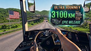 Abilene to Albany: 3100 KM Epic Journey! 🚌🇺🇸| Bus Simulator Ultimate