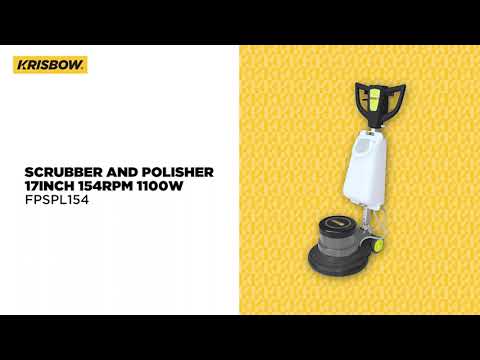 Gambar Krisbow Mesin Scrubber & Polisher 154 RPM 43.2 cm 1100 Watt