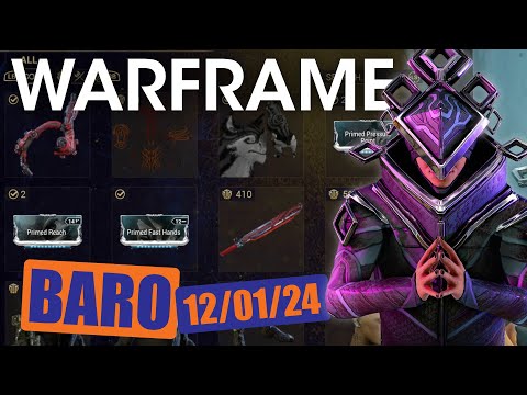 Baro Ki'Teer Location & Inventory 12 January 2024 - Warframe