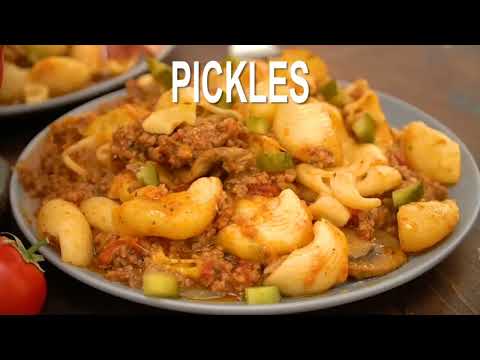 How To Make Cheesy Hamburger Casserole - Cooking With Joy