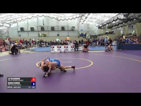 39-42 Consi-Semis - Laz Maldonado (SONS OF THUNDER ACADEMY) vs. Nathan Rubino (MWC Wrestling Acad...
