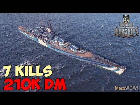 World of WarShips | Bourgogne | 7 KILLS | 210K Damage - Replay Gameplay 4K 60 fps