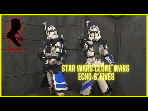 Star Wars The Clone Wars ARC Troopers Echo & Fives [Custom Showcase]