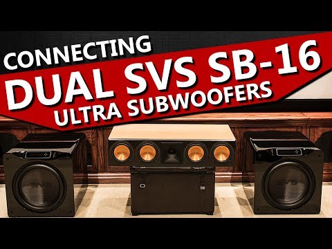 How to Connect Two Subwoofers to One Receiver | Dual SVS SB-16 Ultra