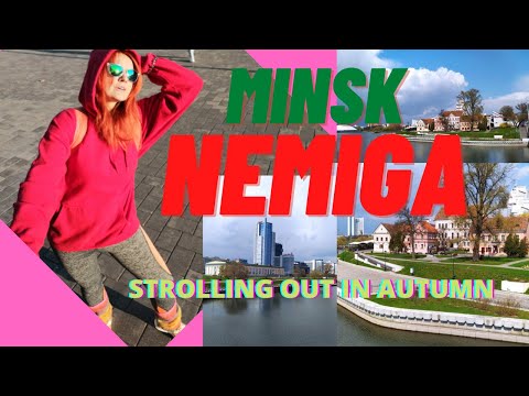 Nemiga MINSK || Bielorrússia || CAMINHADA DE OUTONO || PALÁCIO DA INDEPENDÊNCIA