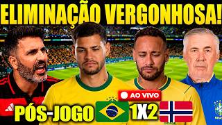 PÓS-JOGO BRASIL 1X2 NORUEGA AO VIVO! SELEÇÃO É ELIMINADA DA COPA DO MUNDO! ANÁLISE TÁTICA E DEBATE!