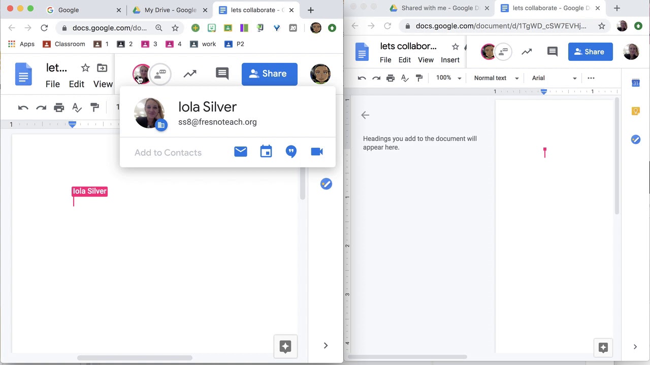 Collaborate on a Google Doc