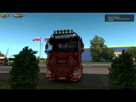 (ETS2 v1,35,1.36) DAF XF Euro6 Dark Red by  Racing,SGDESIGN,SCS,FOX 1909