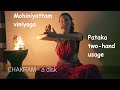 Mudra Indian Dance - Mohiniyattam - Pataka 2 hands with meaning Samyutha Hastha Viniyoga