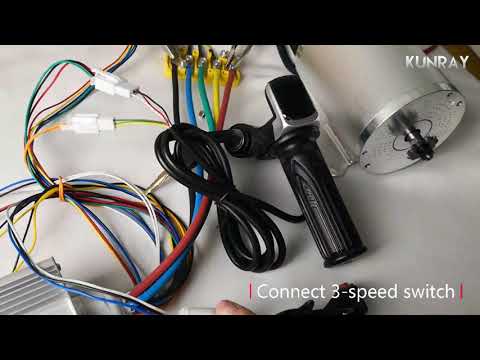 Kunray 48V 2000W Electric Motor Install test, scooter motor BLDC,Powerful