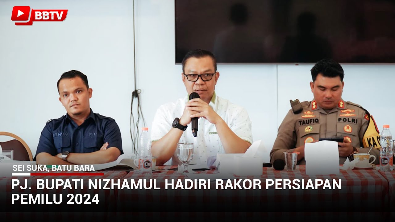 PJ BUPATI NIZHAMUL HADIRI RAKOR PERSIAPAN PEMILU 2024
