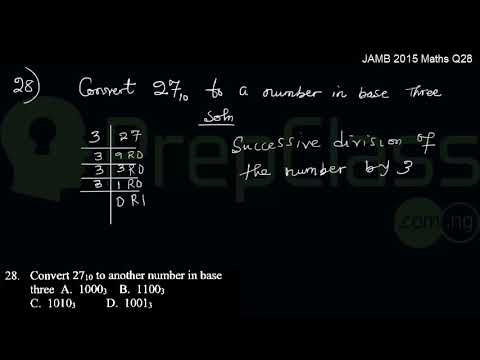 Number Bases - JAMB 2015 MATHS Question 28