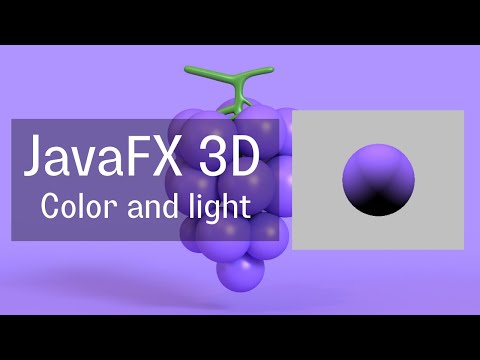 JavaFX 3D #2 - Change sphere color and adding lights