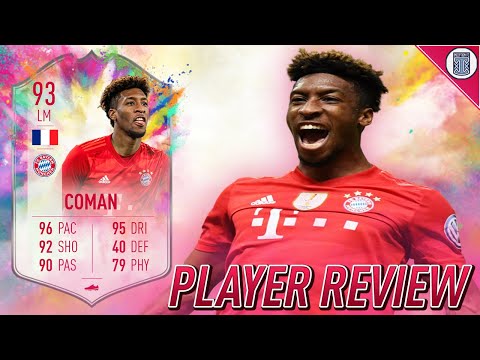 93 SUMMER HEAT COMAN PLAYER REVIEW! GAMEPLAY OBJECTIVE - FIFA 20 ULTIMATE TEAM