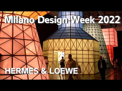 Milano Design Week 2022 - HERMES, LOEWE - Fuori Salone walking around