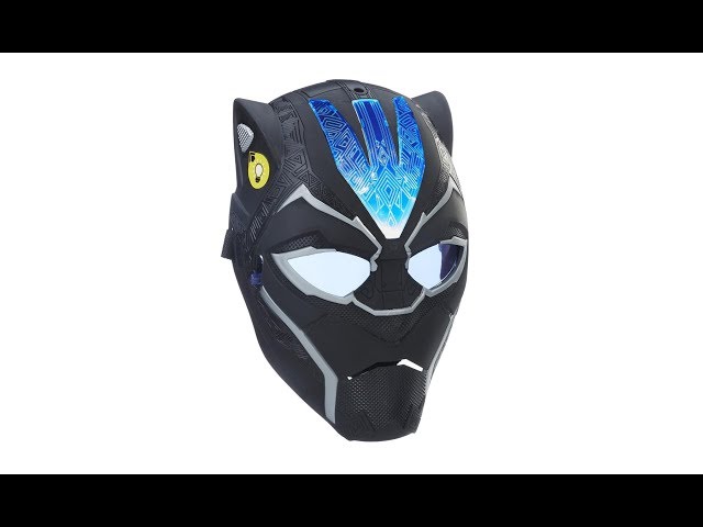 Vídeo relacionado con Marvel Avengers, Máscara de poder Vibranium de Black Panther, Artículo electrónico para juego de rol con efectos lumínicos, Juguetes de superhéroes para niños y niñas a partir de 5 años