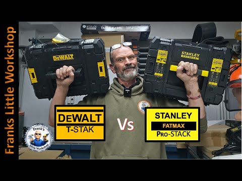 Stanley Fatmax Pro Stack & DEWALT T-stack systems.