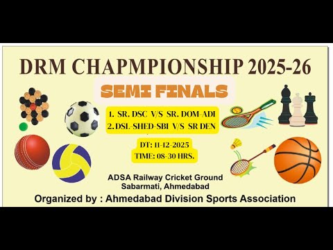 SEMI-FINALS || DRM CHAMPIONSHIP 2025-26 || LIVE STREAMING BY HARSHAL GUPTA (8866579857)