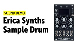 Video thumbnail for Erica Synths Sample Drum Sound Demo (no talking) by Bonedo Synthesizers