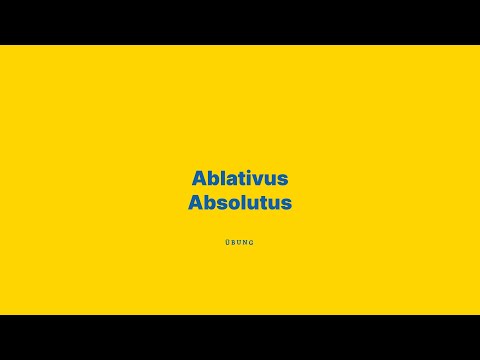 Latinum, Abitur, Nominaler Ablativus Absolutus, Übung