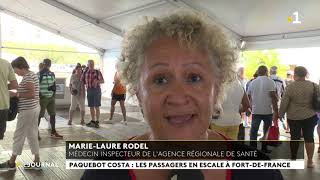 Le bateau de croisière Costa Magica  est arrivé ce matin à fort de France.