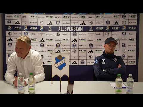 Presskonferens Östers IF - Halmstads BK 20251004