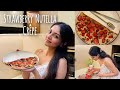 Cooking Strawberry Nutella Crêpe At Home Ishaani Krishna