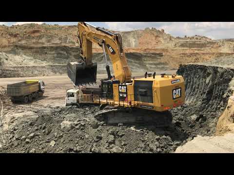 Caterpillar 6015B Excavator Loading Trucks - Sotiriadis Ate