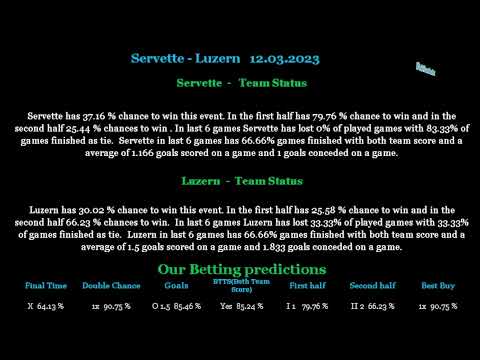 Betting tips and analis for 12 03 2023 part 6