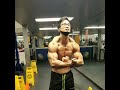 Weird Shirtless Asian Guy At the Gym Flexing