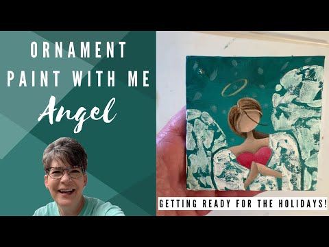 Fun How to Paint Easy Angel Ornament! Traceable Available. No Drawing Skill Required, For Beginners