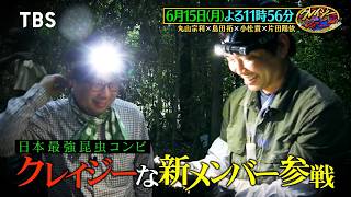 日本最強昆虫コンビに新メンバー参戦!? 幻の昆虫大捜索!『クレイジージャーニー』6/15(月)【TBS】