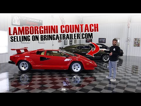 7k-Kilometer 1987 Lamborghini Countach 5000 QV Selling on Bring a Trailer!