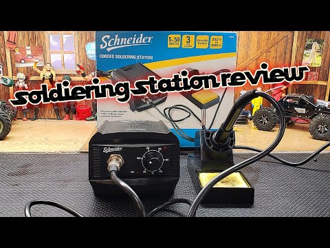 Schneider soldering station review and demonstration