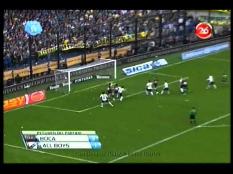 Gol de Burdisso a All Boys 1 a 0