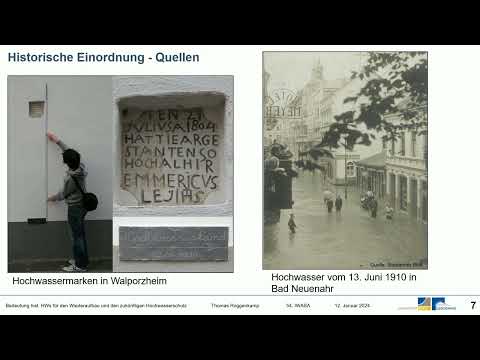 54. IWASA | Bedeutung historischer Hochwasserereignisse für den Wiederaufbau und Hochwasserschutz