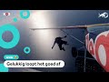 Stunt mislukt: skydivend wisselen van vliegtuig gaat fout