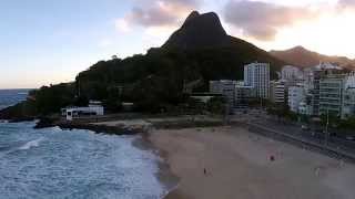 preview picture of video 'Leblon Beach in Rio de Janeiro - The Drone Eyes'