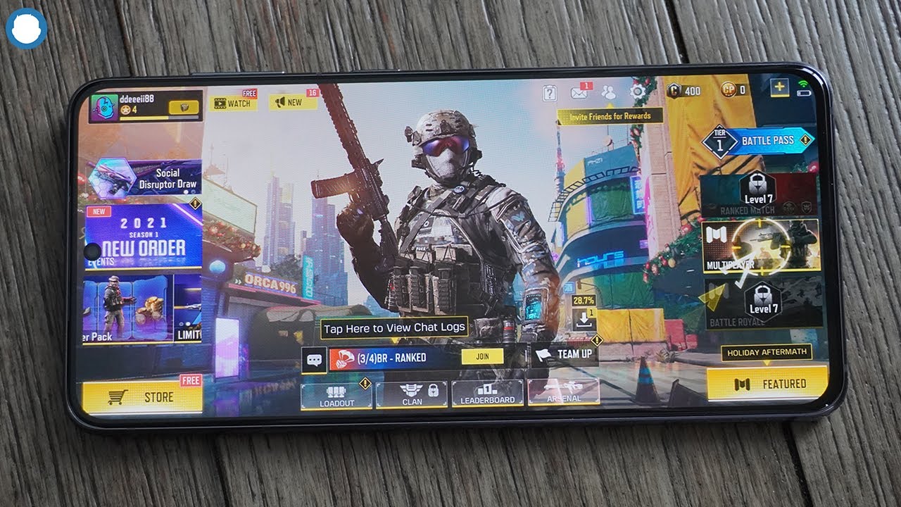 Galaxy S21 5G COD Mobile Gameplay - High Graphics Setting